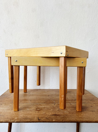 Shortie Handmade Ply/Modern Craft Wood Table Pair