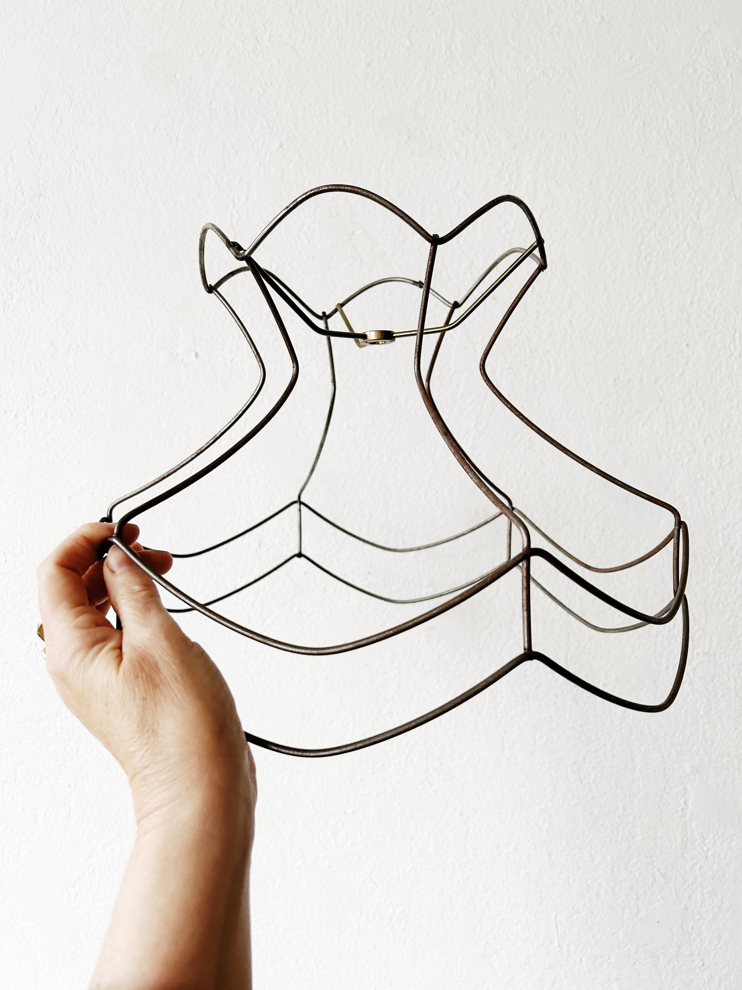 Vintage Wire Frame Lamp Shade