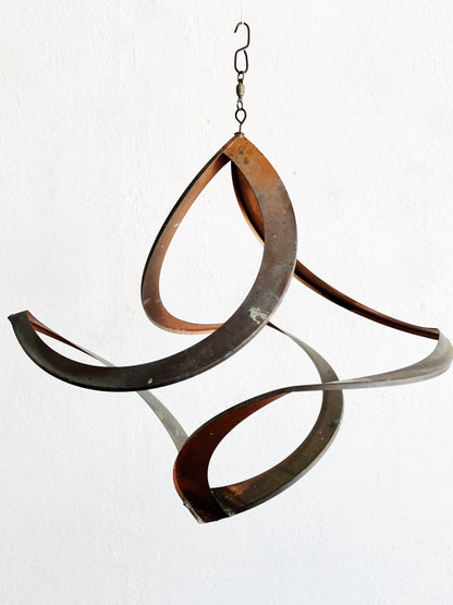 Vintage Copper Infinity Sculpture