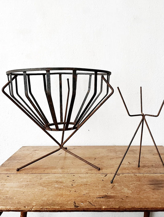 Mid Century Metal Plant Stand