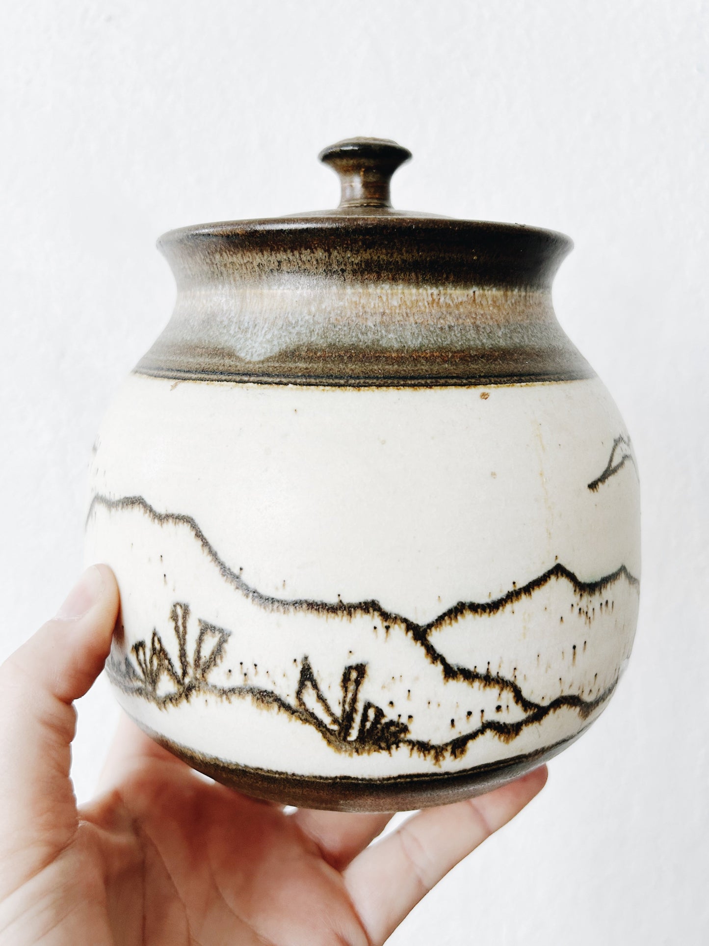 Lidded Pottery Canister