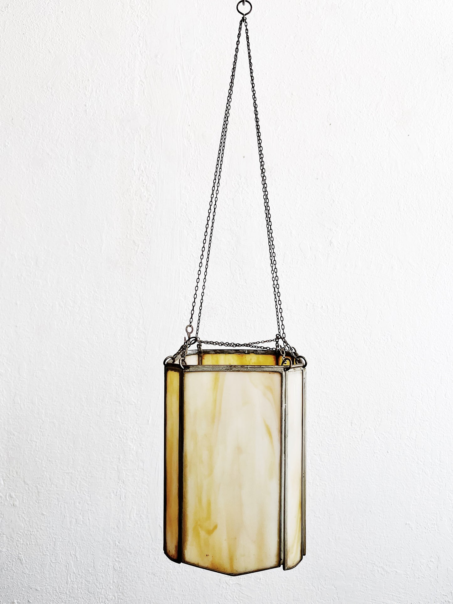Antique Slag Glass Lampshade