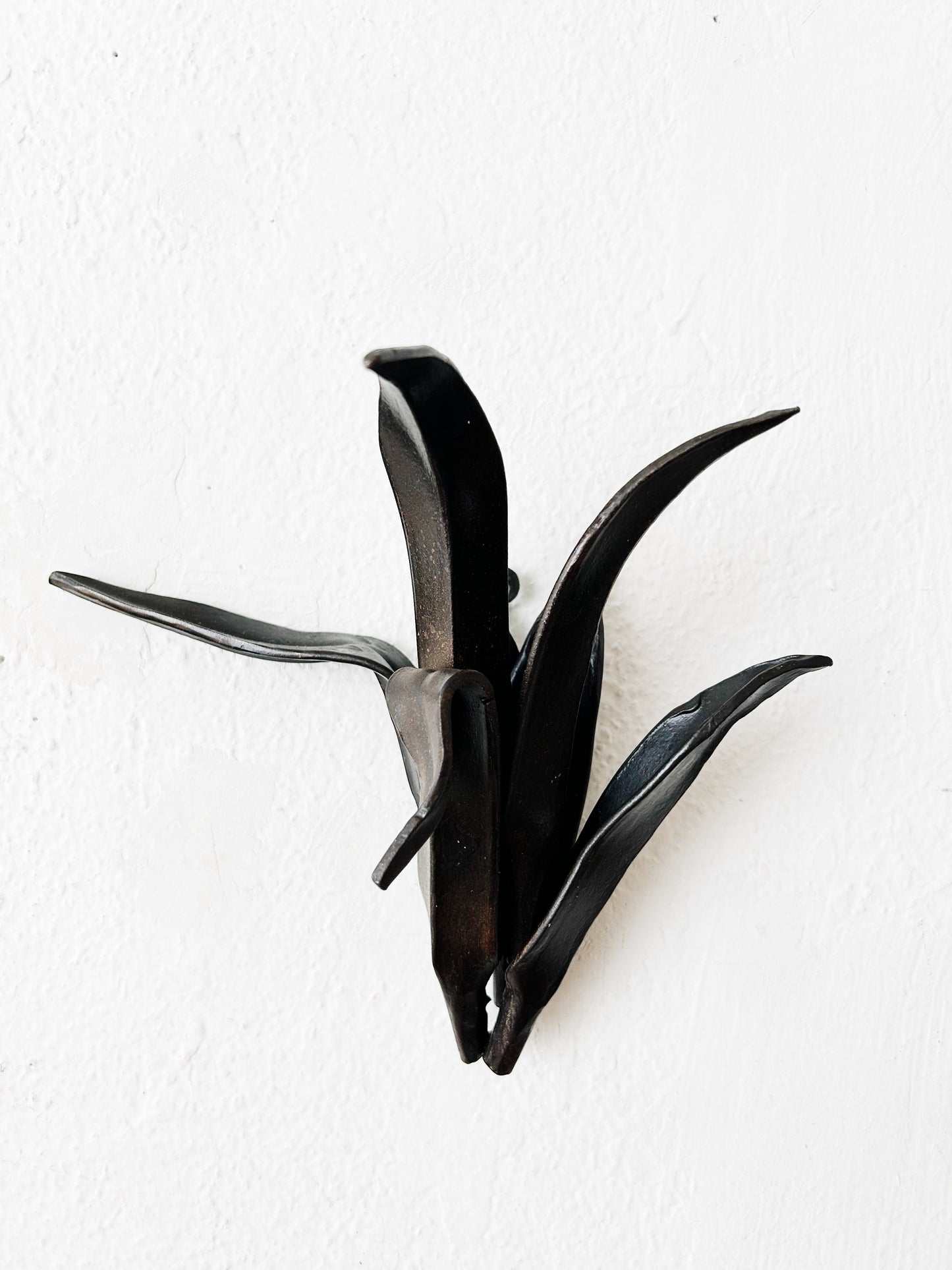 Hand Forged Brutalist Style Iron Sculpture