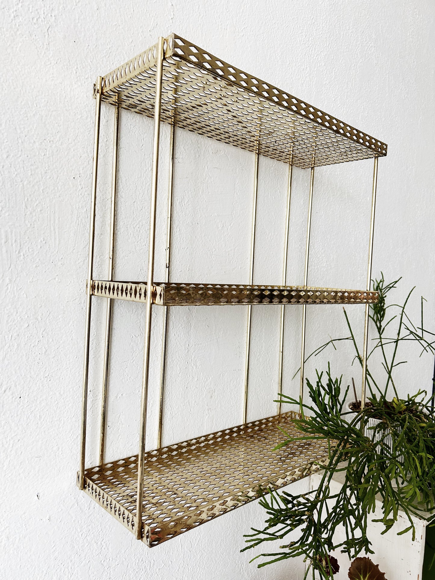 Mid Century Metal Shelf