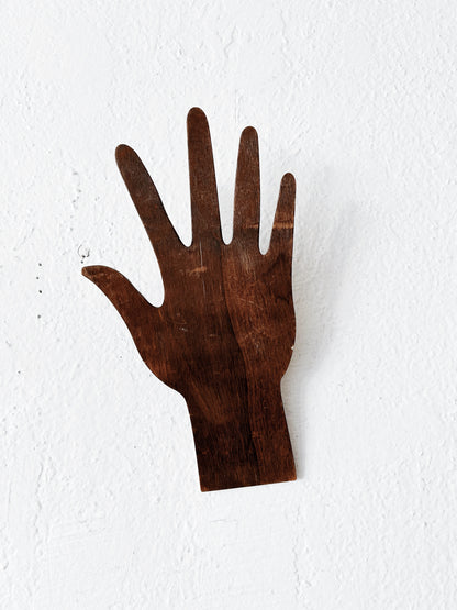 Handmade Folk Art Hand with Stand