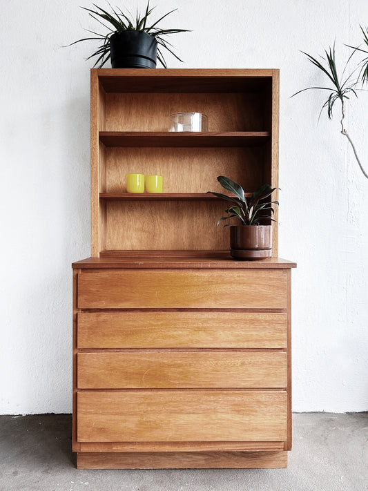Vintage Two Piece Hutch