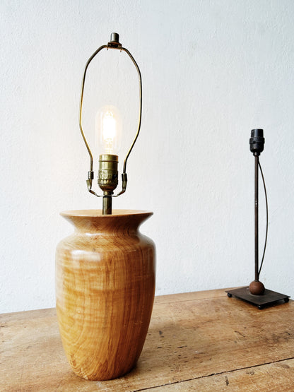 Vintage Handmade Burl Lamp