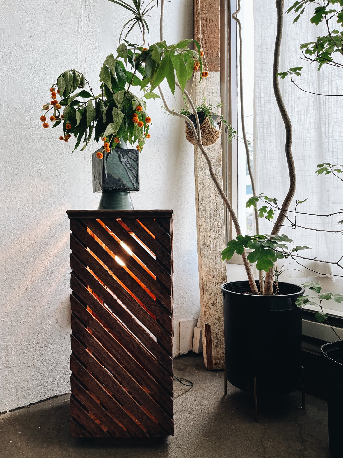 Vintage Lighted Stand