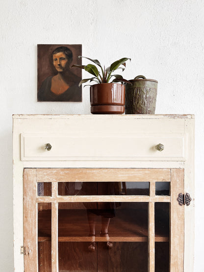 Large Antique Farmhouse Cabinet