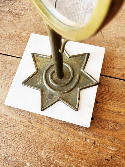 Vintage Brass Mirror