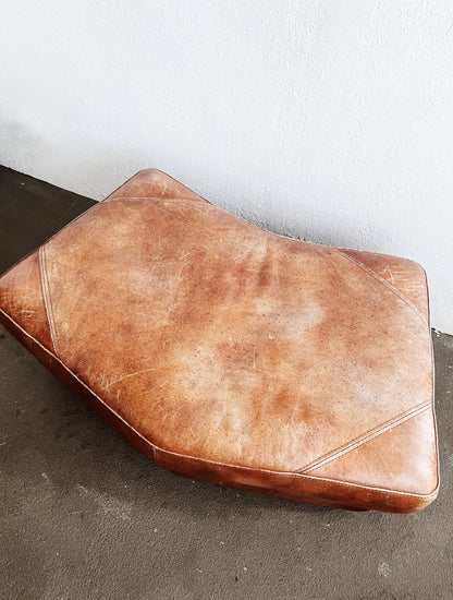 Vintage Leather Ottoman