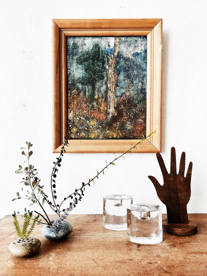 Studio Pottery Flower Frog Pair