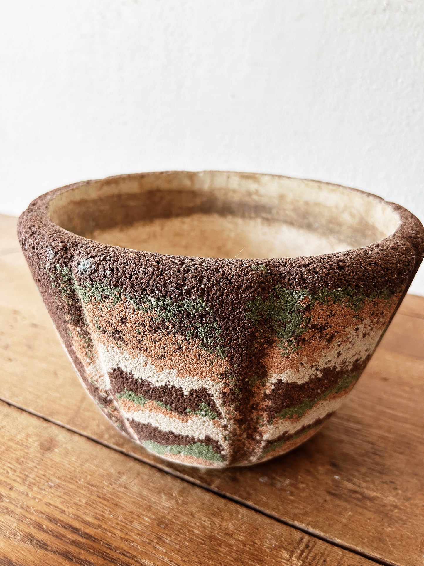 Mid Century Cement Pot
