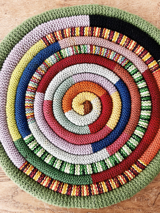 Handmade Coiled Rug
