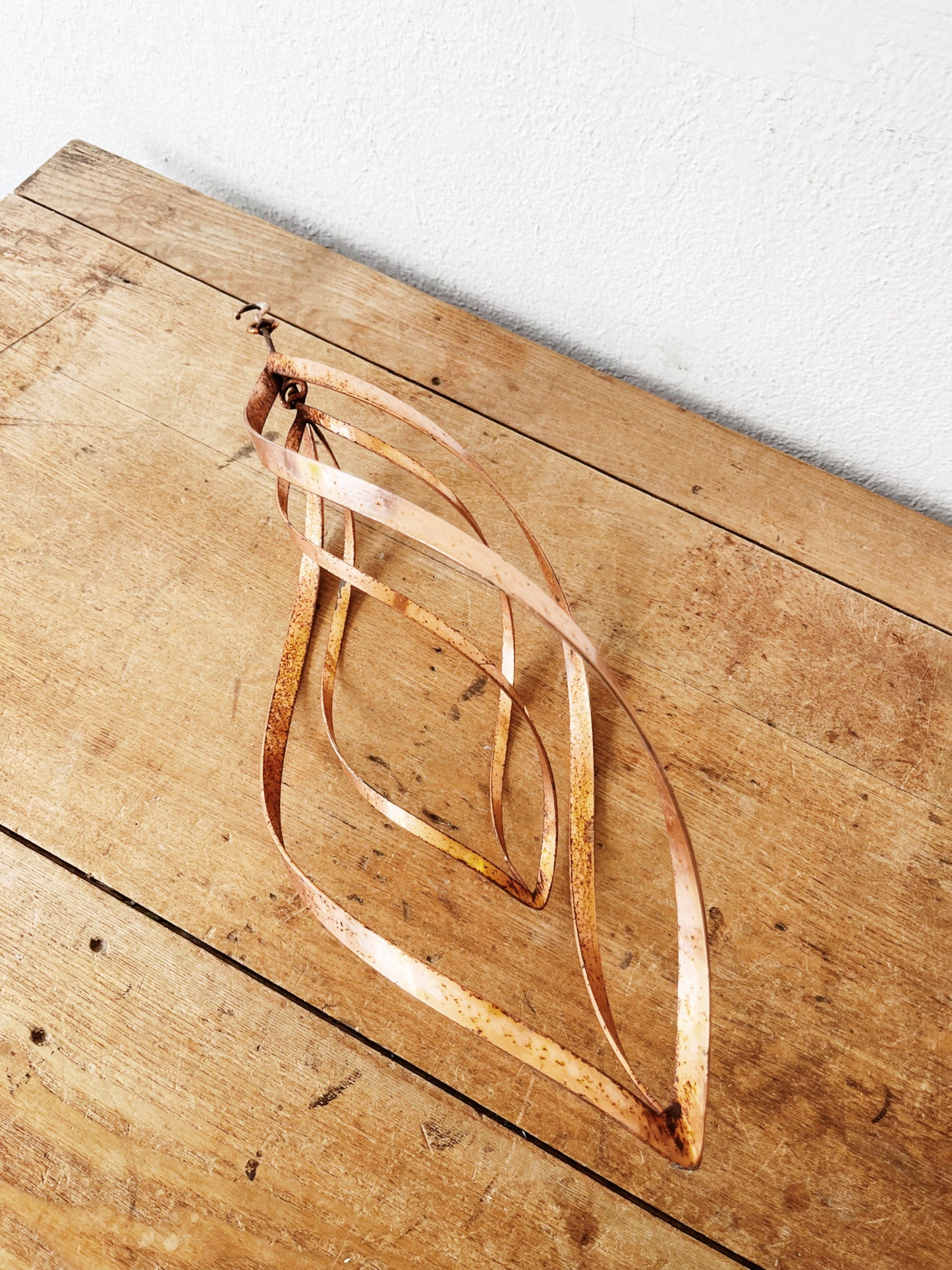 Vintage Copper Infinity Sculpture