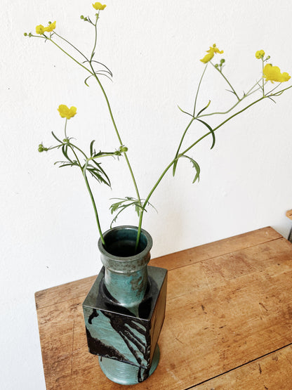 Vintage Brutalist Pottery Vase