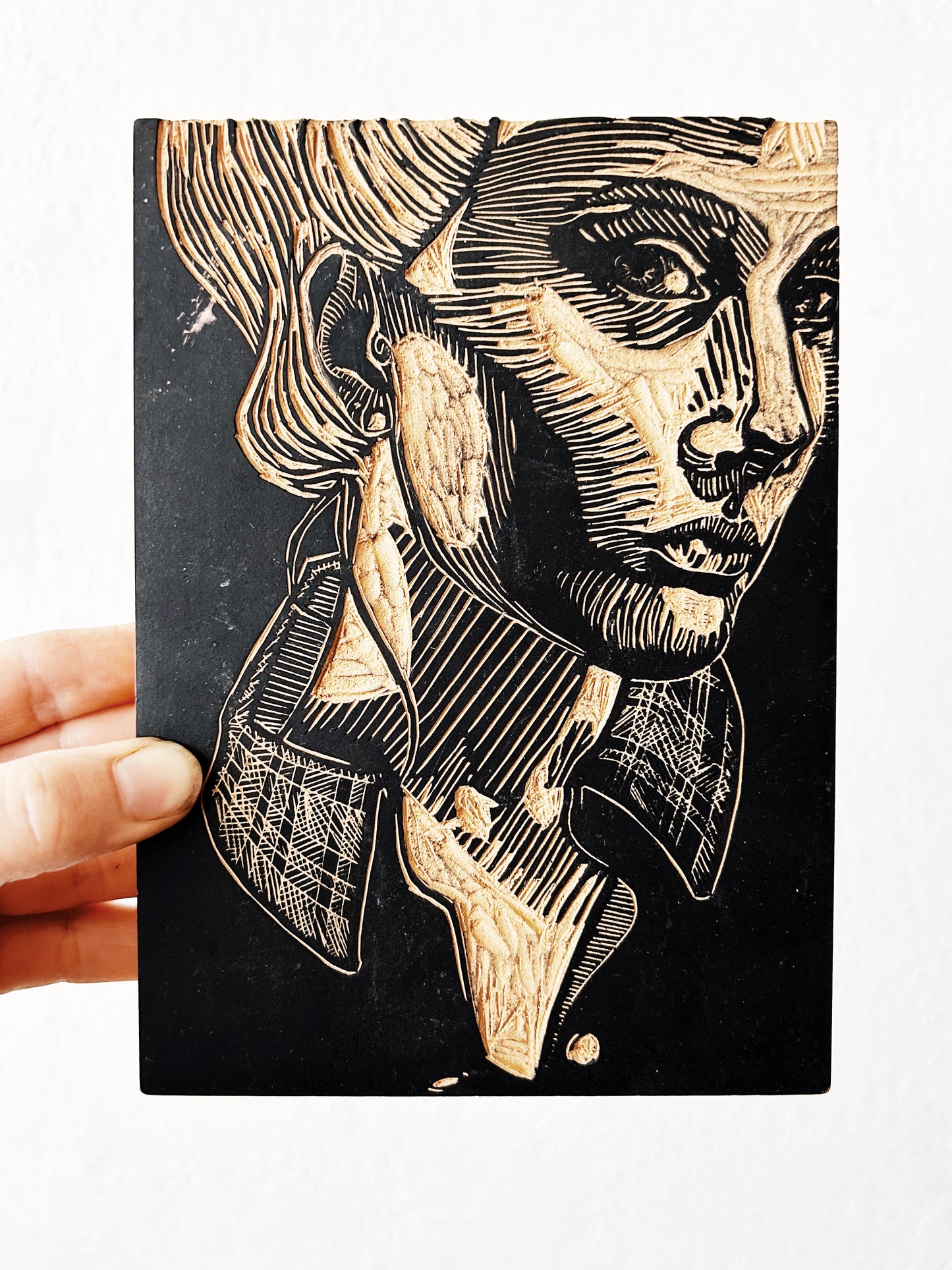 Wood Cut Printing Block