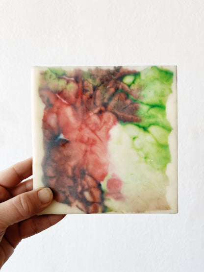 Original Abstract Encaustic Painting