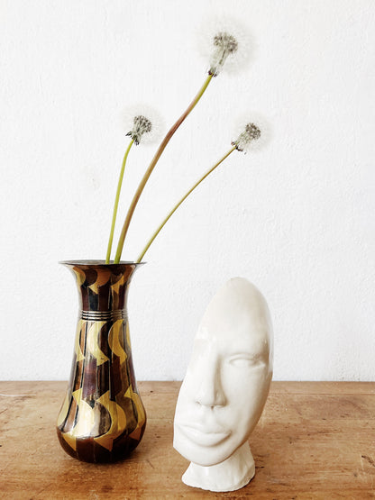 Vintage Mixed Metal Vase