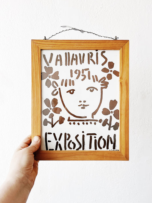 Vintage Framed Picasso Exposition Print