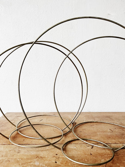 Vintage Minimal Brass Circle Planter