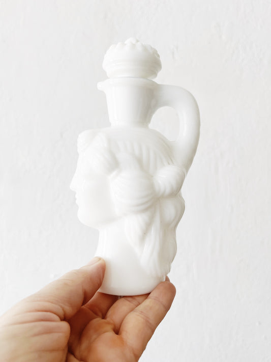 Vintage Milk Glass Bottle