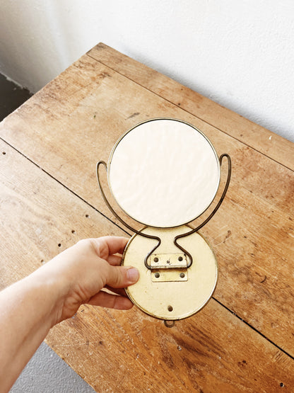 Vintage Brass Mirror