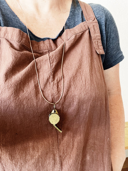 Vintage Brass Gym Whistle