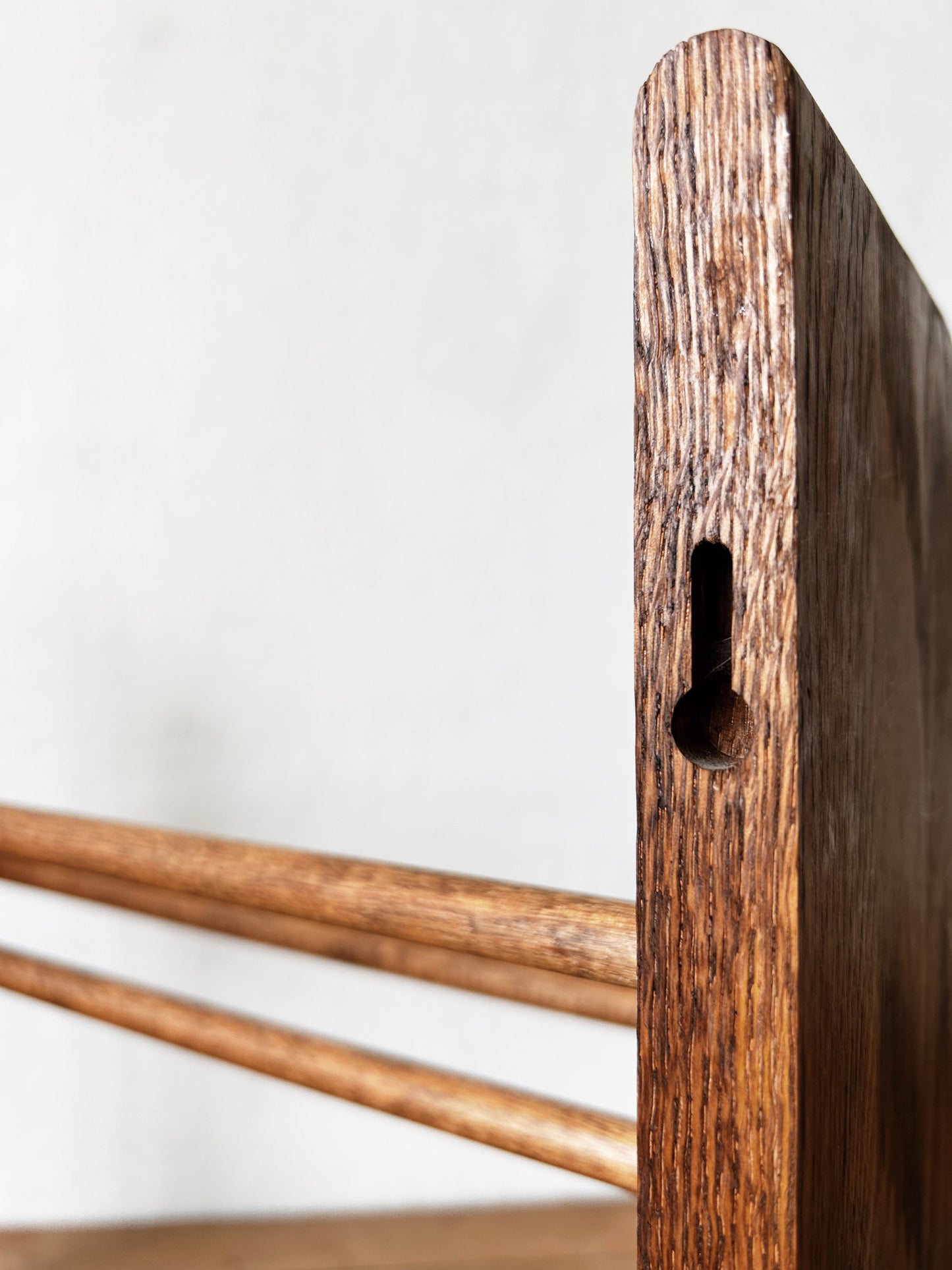 Vintage Wood Book Rack/ Hanging Shelf