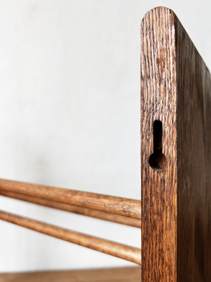 Vintage Wood Book Rack/ Hanging Shelf