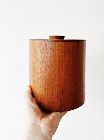 Mid Century Wood Canister Set