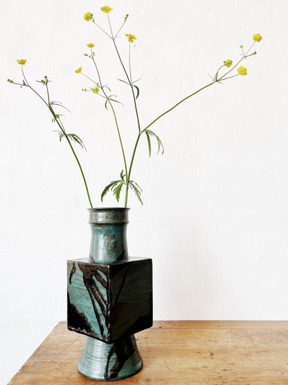 Vintage Brutalist Pottery Vase