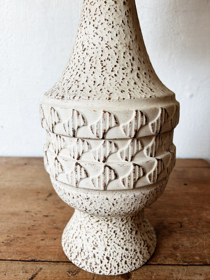 Mid Century Ceramic Lamp With Shade