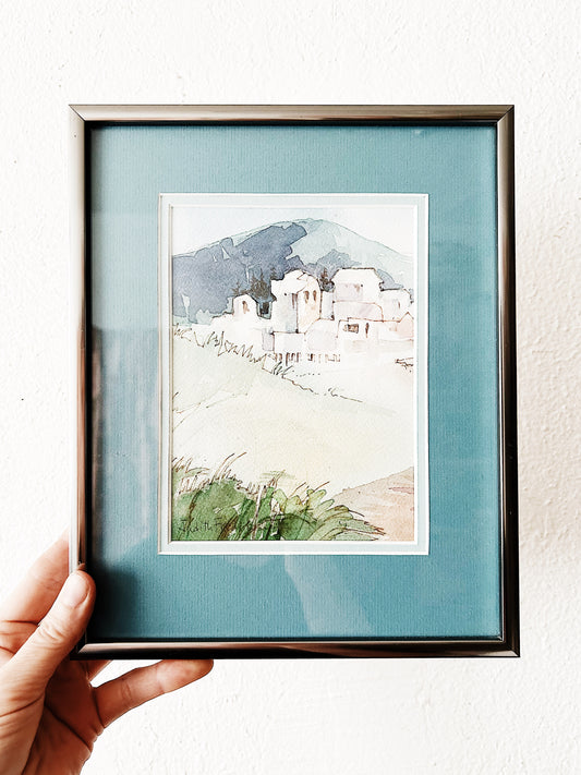 Vintage Original Watercolor Painting