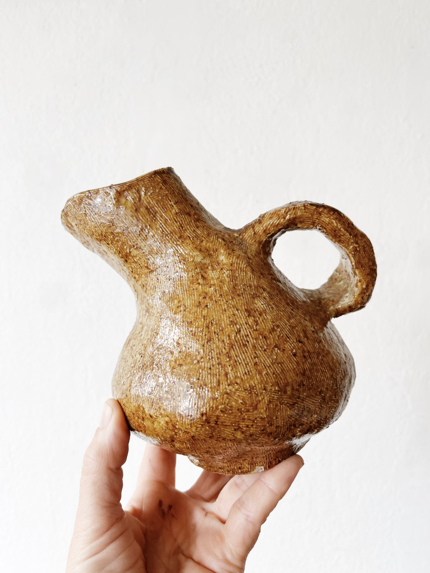 Vintage Stoneware Pitcher