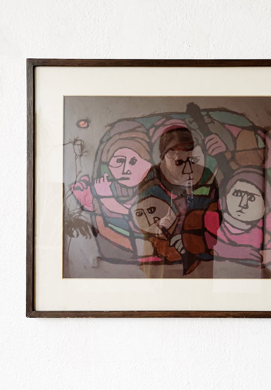 Vintage Evelyn Sheehan Figural Painting