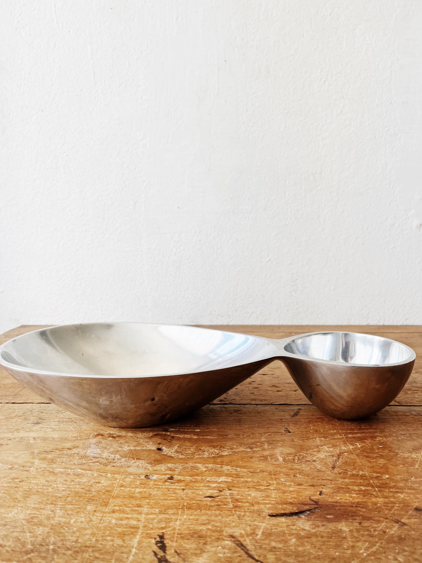 Polished Pewter Serving Dish