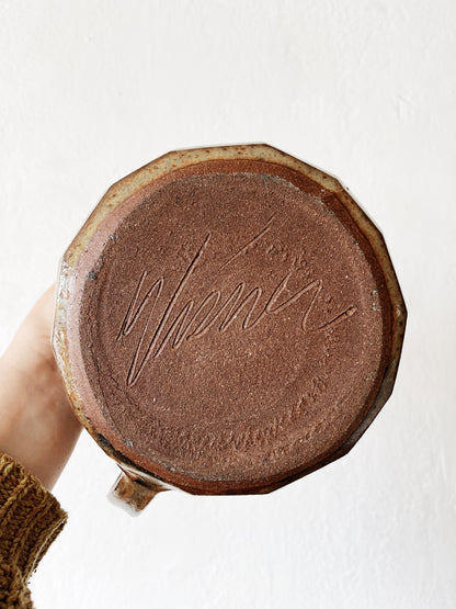 Large Handmade Stoneware Pitcher