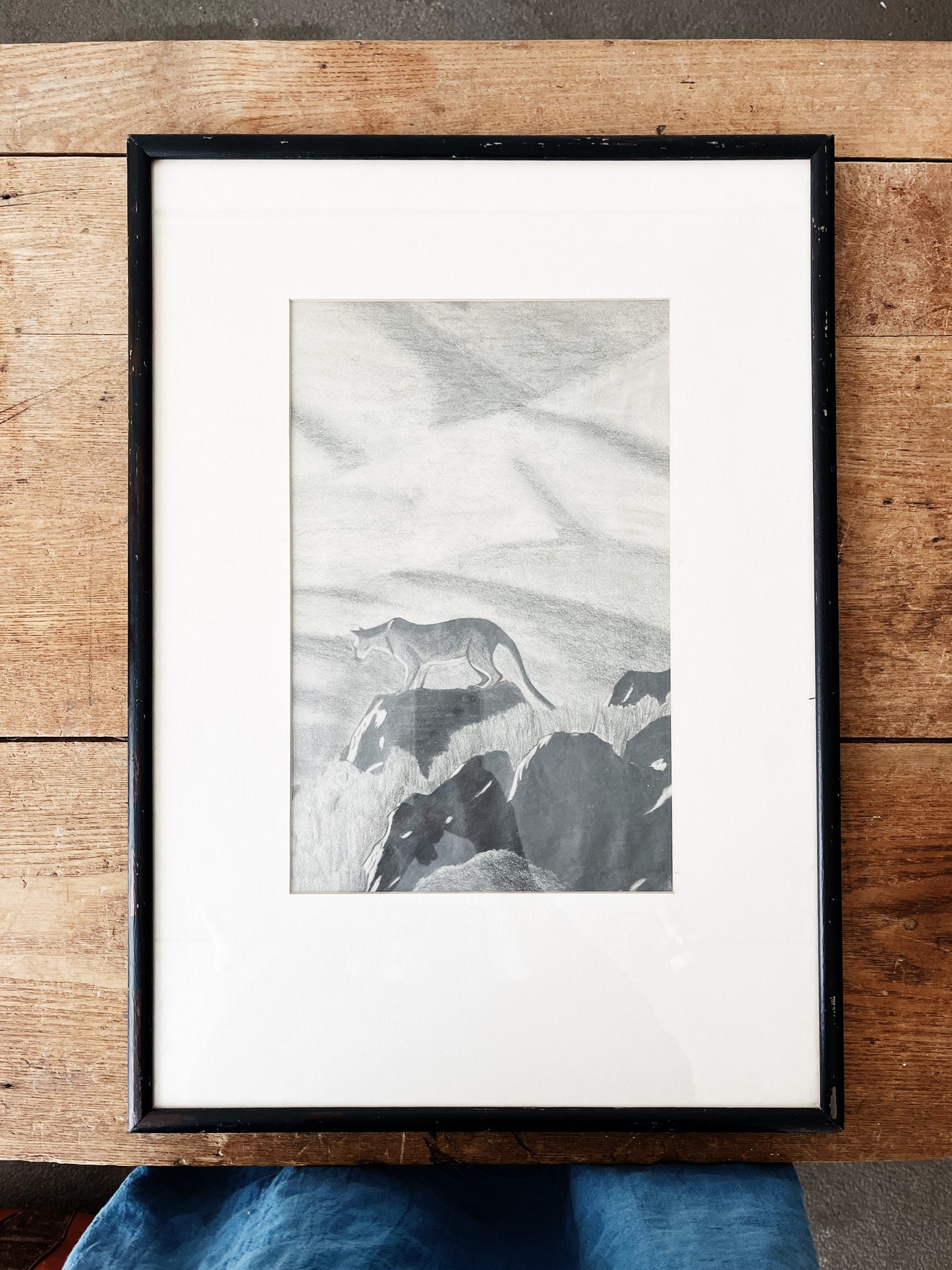 Vintage Charcoal Drawing