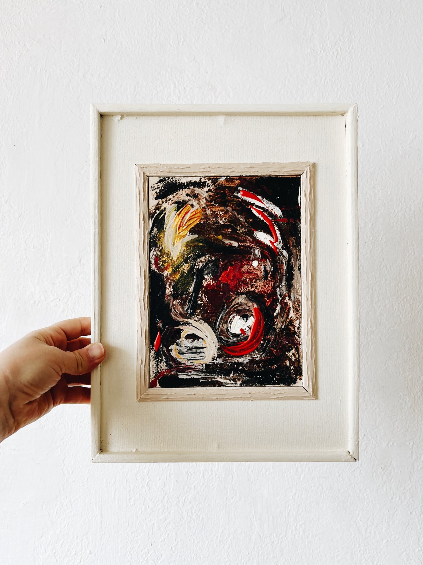 Original Vintage Abstract Impressionist Painting