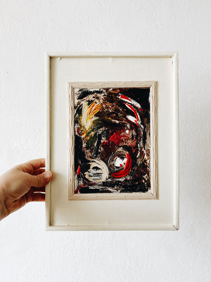 Original Vintage Abstract Impressionist Painting