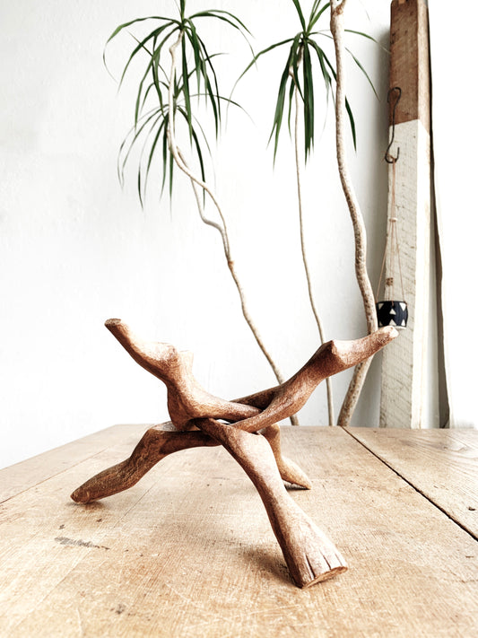 Vintage Collapsible Wood Stand