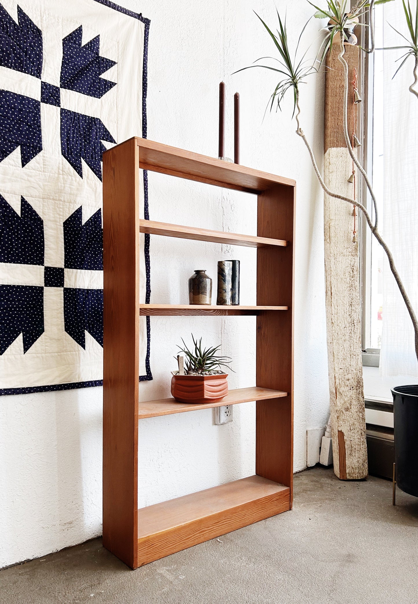 Vintage Handmade Wood Shelf