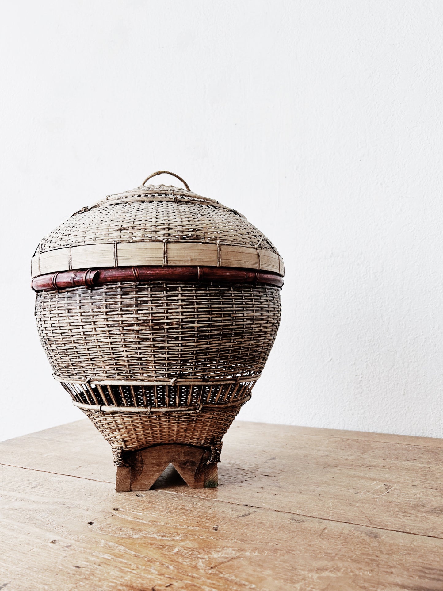 Vintage Balinese Fishing Basket