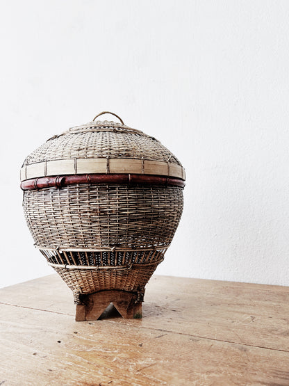 Vintage Balinese Fishing Basket