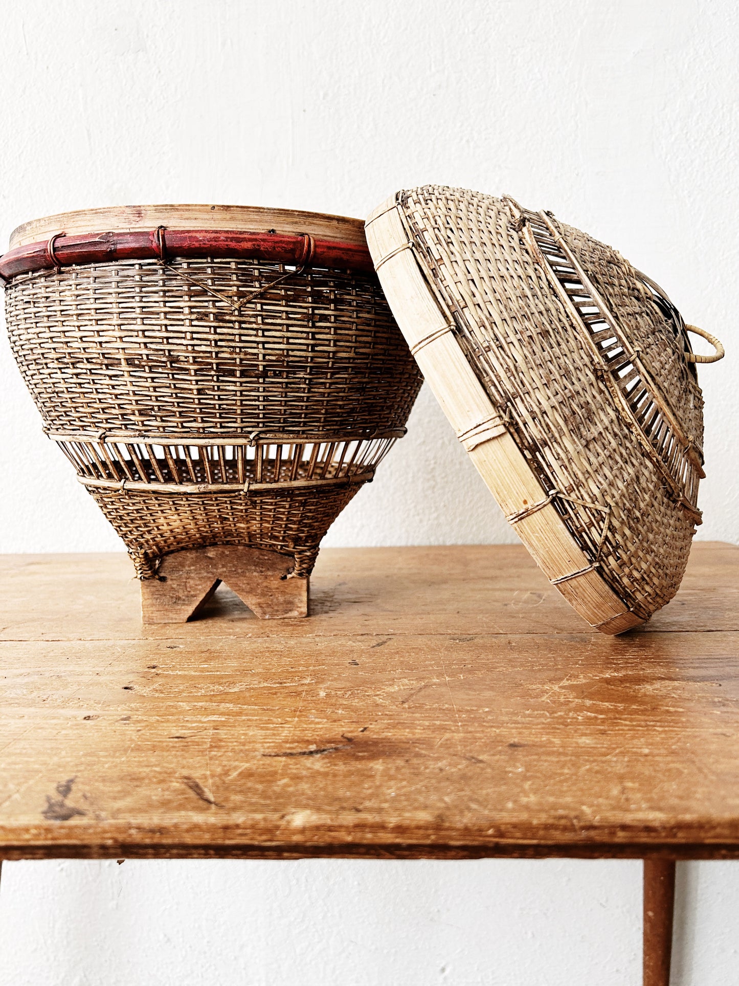 Vintage Balinese Fishing Basket