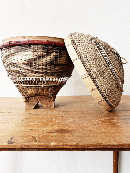 Vintage Balinese Fishing Basket
