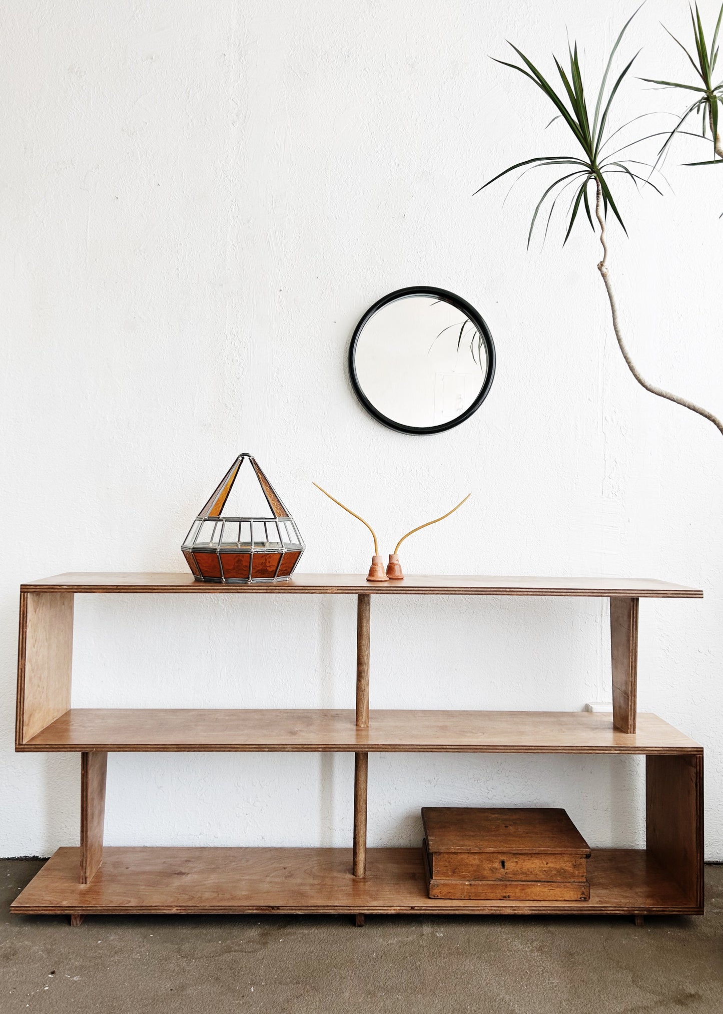 Large Handmade Modern Craft Wood Shelf