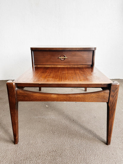Mid Century Bassett Walnut Side Table