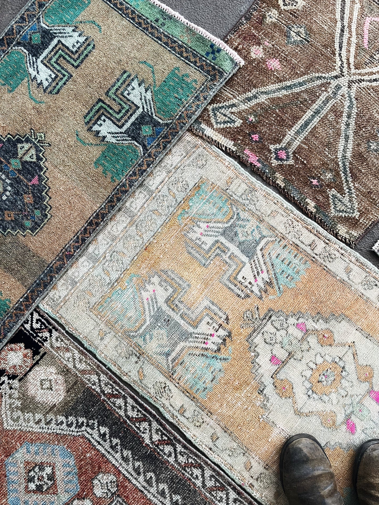 Vintage Turkish Mini Rug